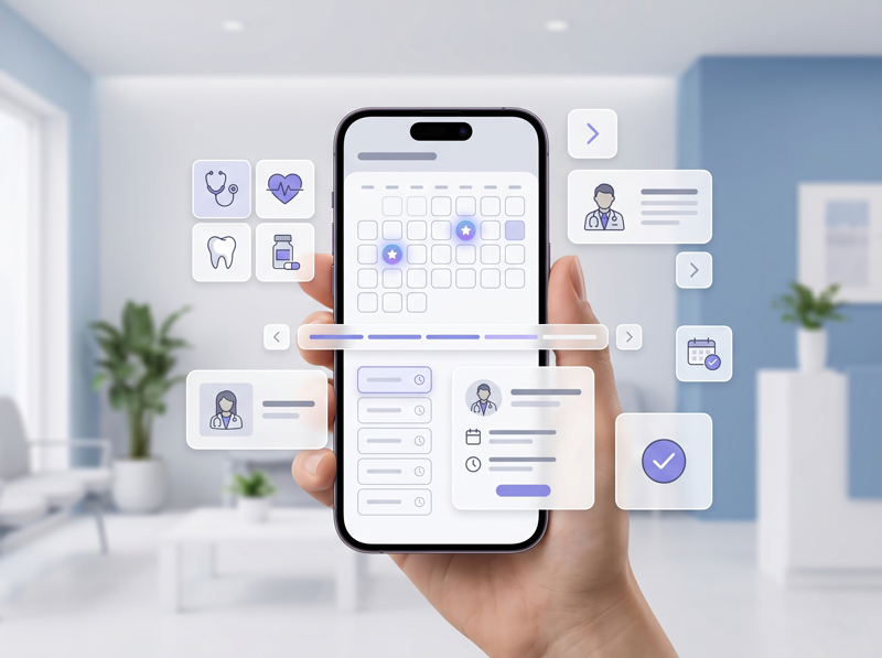Clinic mobile business profile page example